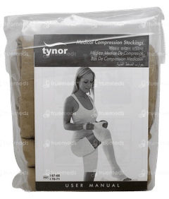Tynor I 67 Class Ii Below Knee Medium Medical Compression Stocking Pair 1