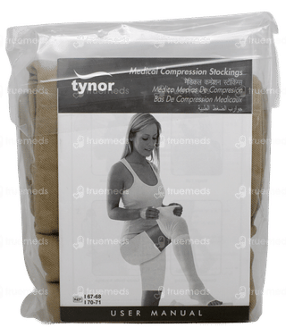 Tynor I 67 Class Ii Below Knee Medium Medical Compression Stocking Pair 1