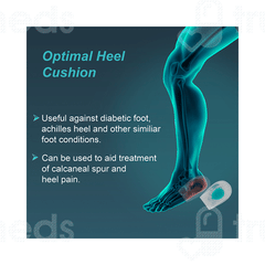 Tynor K 02 Large Heel Cushion Silicone Pair 1