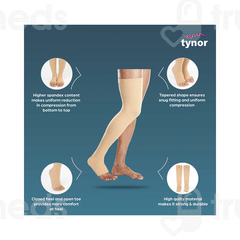 Tynor I 15 Large Compression Stocking Mid Thigh Pair 1
