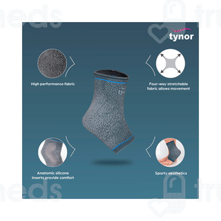 Tynor D 18 Grey Small Ankle Support Urbane 1