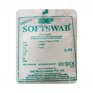 Softswab S 99 7.5Cm X 7.5Cm Gauze Swab 25