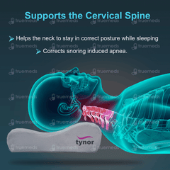 Tynor Contoured Cervical Universal Size Grey Pillow 1