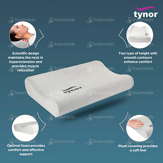 Tynor Contoured Cervical Universal Size Grey Pillow 1