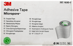 3M Micropore 1530-2 5Cm× 9.1M Adhesive Tape Pack Of 6 3M Micropore 1530-2 5Cm× 9.1M Adhesive Tape Pack Of 6