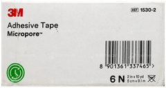 3M Micropore 1530-2 5Cm× 9.1M Adhesive Tape Pack Of 6 3M Micropore 1530-2 5Cm× 9.1M Adhesive Tape Pack Of 6