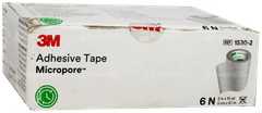 3M Micropore 1530-2 5Cm× 9.1M Adhesive Tape Pack Of 6 3M Micropore 1530-2 5Cm× 9.1M Adhesive Tape Pack Of 6