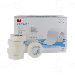 3M Micropore 1530-0 1.25Cm× 9.1M Adhesive Tape Pack Of 24 3M Micropore 1530-0 1.25Cm× 9.1M Adhesive Tape Pack Of 24