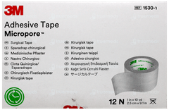 3M Micropore 1530-1 2.5Cm×9.1M Adhesive Tape Pack Of 12