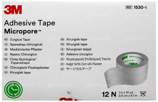 3M Micropore 1530-1 2.5Cm×9.1M Adhesive Tape Pack Of 12