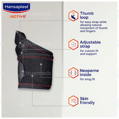 Hansaplast Active Wrist Support One Size Fits Most Single 1