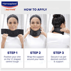 Hansaplast Active Cervical Neck Support One Size Fits Most Single 1