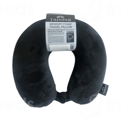 Tainpar U Shape Memory Foam Black Neck Pillow 1