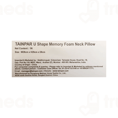 Tainpar U Shape Memory Foam Chocolate Neck Pillow 1