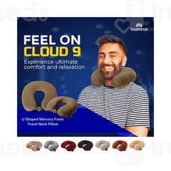 Tainpar U Shape Memory Foam Chocolate Neck Pillow 1