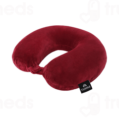 Tainpar U Shape Memory Foam Burgundy Neck Pillow 1