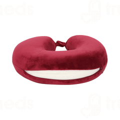 Tainpar U Shape Memory Foam Burgundy Neck Pillow 1