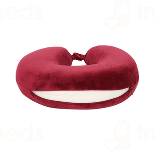 Tainpar U Shape Memory Foam Burgundy Neck Pillow 1