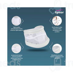 Tynor B 03 Cervical Collar Hard Adjustable Small 1