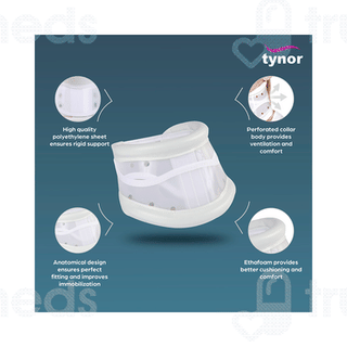 Tynor B 03 Cervical Collar Hard Adjustable Small 1