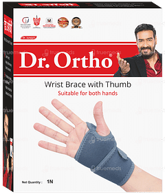 Dr Ortho Wrist Brace With Thumb Suiatable For Both Hands Grey 1