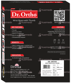 Dr Ortho Wrist Brace With Thumb Suiatable For Both Hands Grey 1