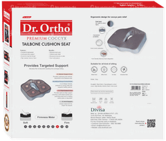 Dr Ortho Premium Coccyx Tailbone Grey Cushion Seat 1