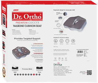 Dr Ortho Premium Coccyx Tailbone Grey Cushion Seat 1