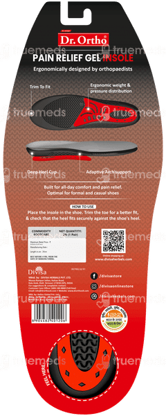 Dr Ortho Pain Releif Gel Insole Pair 1