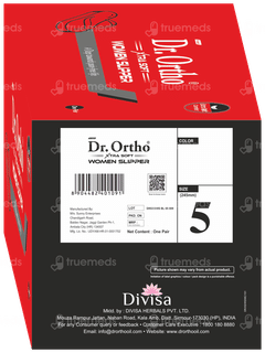 Dr Ortho Xtra Soft Size 5 Women Slippers Pair 1