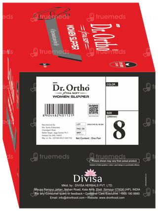 Dr Ortho Xtra Soft Size 8 Women Slippers Pair 1
