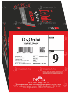 Dr Ortho Xtra Soft Size 9 Men Slippers Pair 1