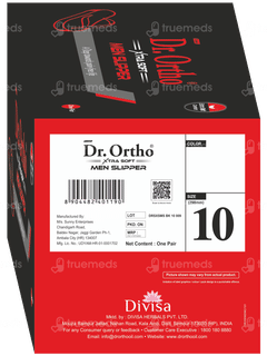 Dr Ortho Xtra Soft Size 10 Men Slippers Pair 1