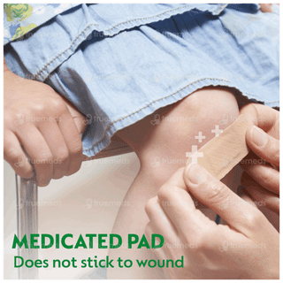 Dettol Medicated Washproof 2 In 1 Protection Plaster  Pack Of 10 Strips