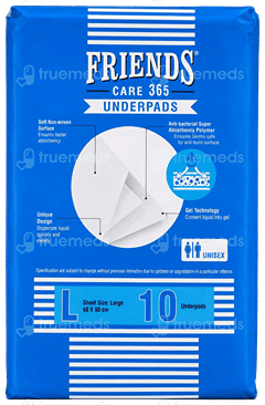 Friends Care Unisex Large Underpads 10