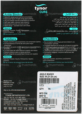 Tynor Cure D 01 Ankle Binder Medium 1