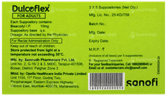 Dulcoflex 10mg For Adults Suppositories 5