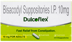 Dulcoflex 10mg For Adults Suppositories 5 Dulcoflex 10mg For Adults Suppositories 5