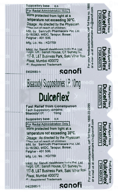 Dulcoflex 10mg For Adults Suppositories 5 Dulcoflex 10mg For Adults Suppositories 5