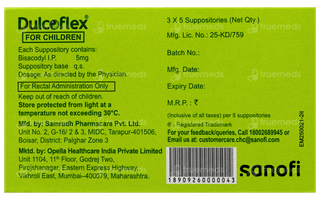 Dulcoflex For Children Suppositories 5
