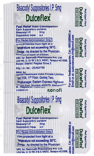 Dulcoflex For Children Suppositories 5
