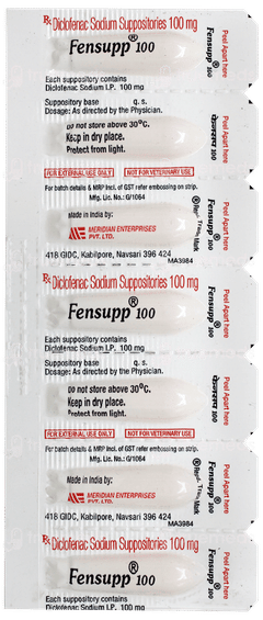 Fensupp 100 Suppositories 5