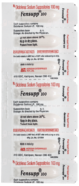 Fensupp 100 Suppositories 5