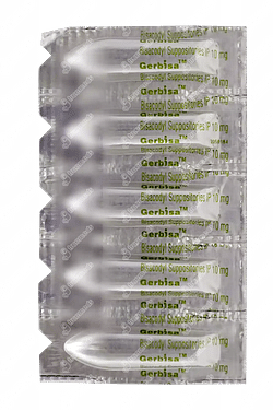 Buy Gerbisa 10mg Suppository 5'S Online at Upto 25% OFF