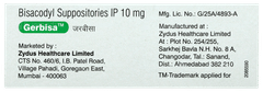 Gerbisa Suppositories 5 Gerbisa Suppositories 5