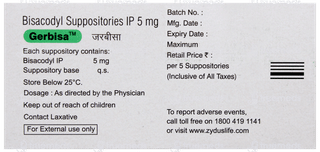 Gerbisa Children Suppositories 5