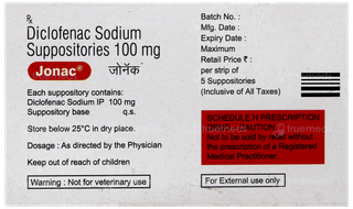 Jonac Adult 100Mg Suppositories 5