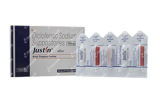 Justin 100 MG Suppository 5