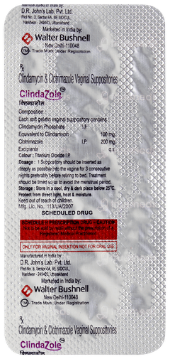 Clindazole Vaginal Suppositories 3