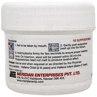 Hallens Adult 3G Suppositories 15